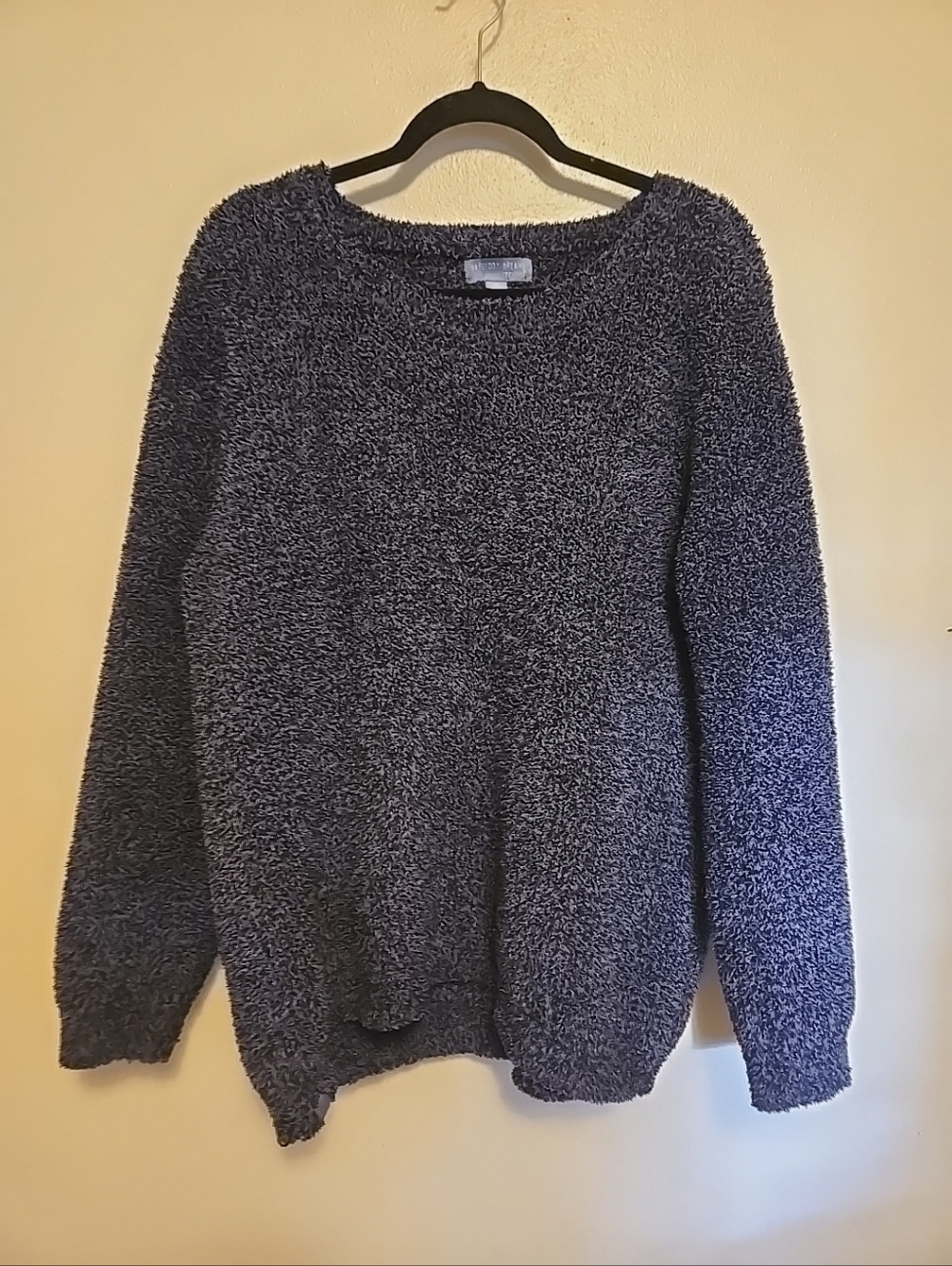 Barefoot Dreams Cozychic Seaside Crewneck Sweater Blue 1X